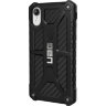 Чехол UAG Monarch Series Case для iPhone Xr чёрный карбон - фото № 5