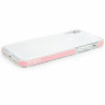 Силиконовый чехол Gurdini Crystal Ice для iPhone Xr розовый - фото № 2