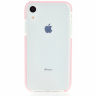 Силиконовый чехол Gurdini Crystal Ice для iPhone Xr розовый