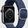 Ремешок Uniq Aspen для Apple Watch 42/44/45 мм синий - фото № 3