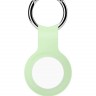 Силиконовый брелок-подвеска с кольцом для ключей iNeez для AirTag светло-зеленый