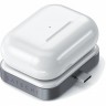 Беспроводное зарядное устройство Satechi USB-C Wireless Charging Dock для AirPods серый космос - фото № 3