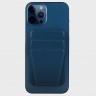 Чехол-подставка и бумажник Uniq Lyft MagSafe для iPhone синий