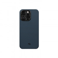 Чехол PITAKA MagEZ Case 3 для iPhone 14 Pro Max черно-синий кевлар 1500D Twill (KI1408PM)
