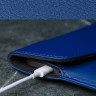 Чехол DOST Leather Co. для MacBook Pro 14" (2021) / MacBook Air 13" (2022) темно-синий - фото № 3