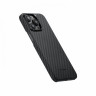Чехол PITAKA MagEZ Case 4 для iPhone 15 Pro черно-серый 1500D Twill (KI1501P) - фото № 3