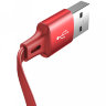 Кабель Baseus Little Octopus 3-in-1 Lightning+USB-C+micro-USB (1 метр) красный - фото № 5