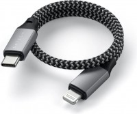 Кабель Satechi USB-C to Lightning MFI Cable 25 см серый
