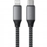 Кабель Satechi USB-C to Lightning MFI Cable 25 см серый - фото № 2