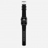 Кожаный ремешок Nomad Modern Band для Apple Watch 49/46/45/44 мм черный/серебро (Black/Silver) - фото № 9