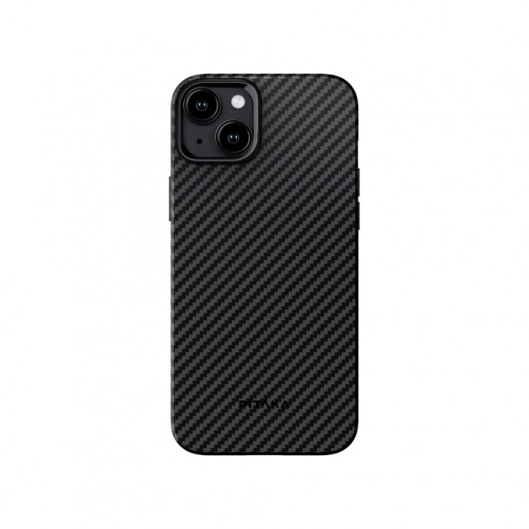 Чехол PITAKA MagEZ Case Pro 4 для iPhone 15 черно-серый 1500D (KI1501MMP)