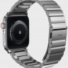 Стальной ремешок Uniq Strova для Apple Watch 42/44/45 мм серебристый - фото № 2
