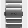Стальной ремешок Uniq Strova для Apple Watch 42/44/45 мм серебристый - фото № 5