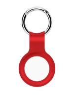 Силиконовый брелок-подвеска с кольцом для ключей iNeez для AirTag красный