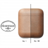 Кожаный чехол Nomad Rugged Case для AirPods светло-коричневый - фото № 6