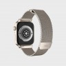 Стальной ремешок мелкое плетение Uniq Dante для Apple Watch 42/44/45 мм сияющая звезда - фото № 2