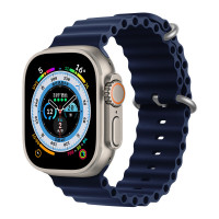 Ремешок Gurdini Ocean Band для Apple Watch 42/44/45/49 мм синий (Blue)