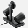 Беспроводное зарядное устройство со стерео колонкой EnergEa MagAudio Stand темно-серое - фото № 5