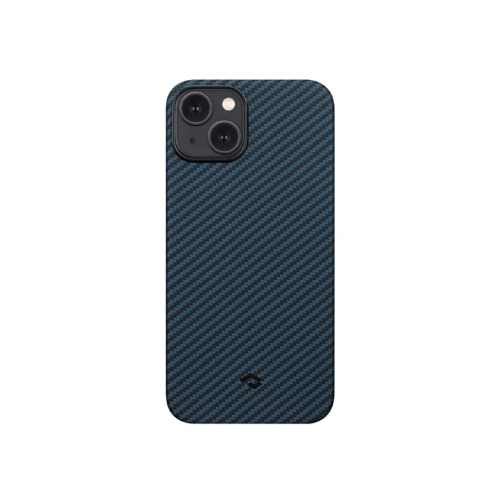 Чехол PITAKA MagEZ Case 3 для iPhone 14 черно-синий кевлар 1500D Twill (KI1408)