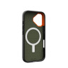 Чехол UAG Civilian для iPhone 17 оливковый/оранжевый (Olive/Orange) - фото № 5