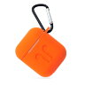 Силиконовый чехол Gurdini Soft Touch с карабином для AirPods оранжевый