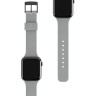 Силиконовый ремешок UAG [U] DOT Strap для Apple Watch 42/44 мм серый (Grey) - фото № 5