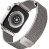 Стальной ремешок мелкое плетение Uniq Dante для Apple Watch 42/44/45 мм серебристый - фото № 2