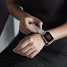 Стальной ремешок мелкое плетение Uniq Dante для Apple Watch 42/44/45 мм серебристый - фото № 3