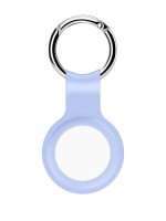 Силиконовый брелок-подвеска с кольцом для ключей iNeez для AirTag голубой