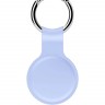 Силиконовый брелок-подвеска с кольцом для ключей iNeez для AirTag голубой - фото № 2