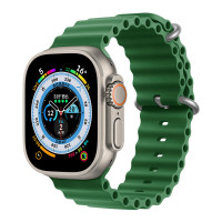 Ремешок Gurdini Ocean Band для Apple Watch 42/44/45/49 мм зеленый (Green)