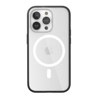Чехол Woodcessories Clear Case с MagSafe для iPhone 14 Pro Max прозрачный/черный (Black/Clear)