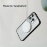 Чехол Woodcessories Clear Case с MagSafe для iPhone 14 Pro Max прозрачный/черный (Black/Clear) - фото № 7