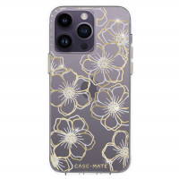 Чехол Case-Mate Floral Gems для iPhone 14 Pro прозрачный