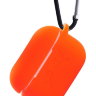 Силиконовый чехол Gurdini Soft Touch с карабином для AirPods Pro оранжевый