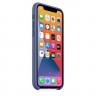 Силиконовый чехол S-Case Silicone Case для iPhone 11 Pro синий лён (Linen Blue) - фото № 2