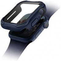 Чехол со стеклом Uniq Torres для Apple Watch 44 мм синий