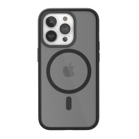 Чехол Woodcessories Clear Case с MagSafe для iPhone 14 Pro Max матовый/черный (Black/Matte)