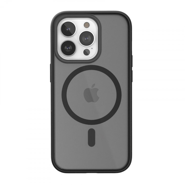 Чехол Woodcessories Clear Case с MagSafe для iPhone 14 Pro Max матовый/черный (Black/Matte)