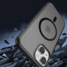 Чехол Gurdini Shockproof c MagSafe для iPhone 15 Plus черный - фото № 4