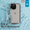 Водонепроницаемый чехол Catalyst Total Protection Case для iPhone 15 Pro Max серый (Titanium Gray) - фото № 3