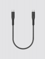 Кабель EnergEa Flow USB-C to USB-C Cable 30 см черный