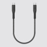 Кабель EnergEa Flow USB-C to USB-C Cable 30 см черный