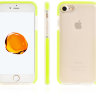 Силиконовый чехол Gurdini Crystal Ice для iPhone 7 / 8 / SE 2 кислотно-зелёный матовый - фото № 3