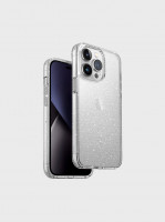 Чехол Uniq LifePro Xtreme для iPhone 14 Pro Max прозрачный с блестками (Tinsel)