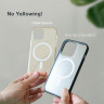 Чехол Woodcessories Clear Case с MagSafe для iPhone 14 Pro Max прозрачный/белый (Offwhite/Clear) - фото № 4