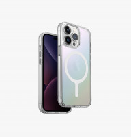 Чехол Uniq Lifepro Xtreme с MagSafe для iPhone 15 Pro прозрачный c переливами (Iridescent)