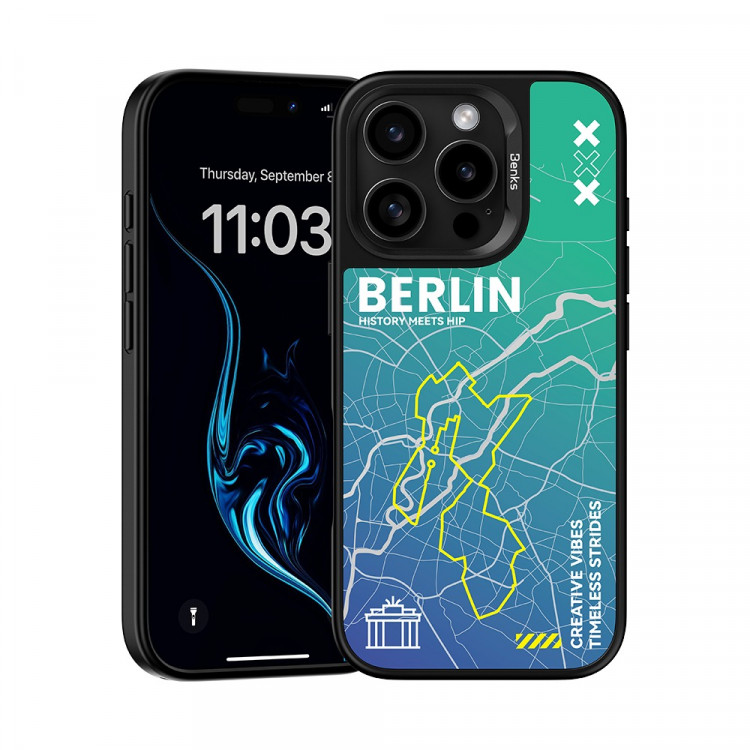 Чехол Benks City Series с MagSafe для iPhone 16 Pro - Berlin