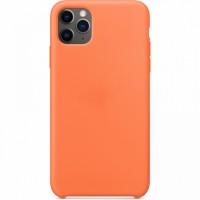Силиконовый чехол Gurdini Silicone Case для iPhone 11 Pro Max оранжевый витамин (Vitamin C)