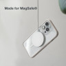 Чехол Woodcessories Clear Case с MagSafe для iPhone 14 Pro прозрачный/белый (Offwhite/Clear) - фото № 6